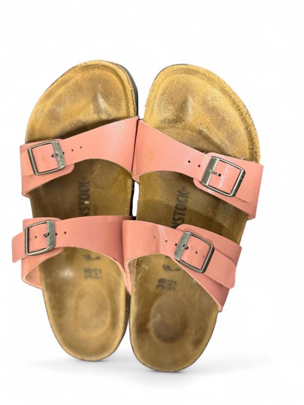 Birkenstock Kids Salmon Pink Double-Buckle Sandals